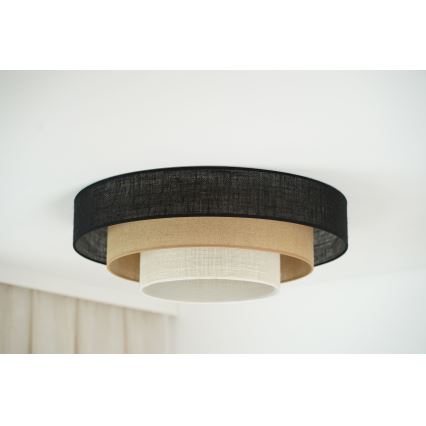 Brilagi - Griestu lampa ASPEN LUNETA LED/12W/230V d. 60 cm 3000K/4000K/6400K melna/bēša/krēmkrāsa