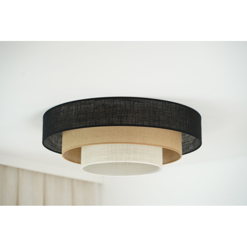 Brilagi - Griestu lampa ASPEN LUNETA LED/12W/230V d. 60 cm 3000K/4000K/6400K melna/bēša/krēmkrāsa
