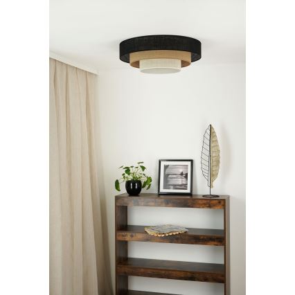 Brilagi - Griestu lampa ASPEN LUNETA LED/12W/230V d. 60 cm 3000K/4000K/6400K melna/bēša/krēmkrāsa