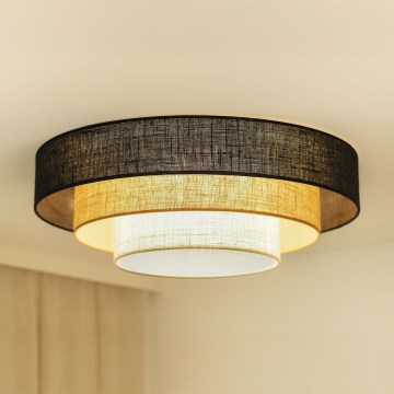 Brilagi - Griestu lampa ASPEN LUNETA LED/12W/230V Ø 60 cm 3000K/4000K/6400K melna/bēša/krēmkrāsa