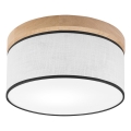 Brilagi - Griestu lampa BELLADONNA 1xE27/15W/230V d. 30 cm balta/ozols