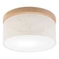 Brilagi - Griestu lampa BELLADONNA 1xE27/15W/230V d. 30 cm krēmkrāsa/ozols