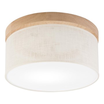 Brilagi - Griestu lampa BELLADONNA 1xE27/15W/230V d. 30 cm krēmkrāsa/ozols