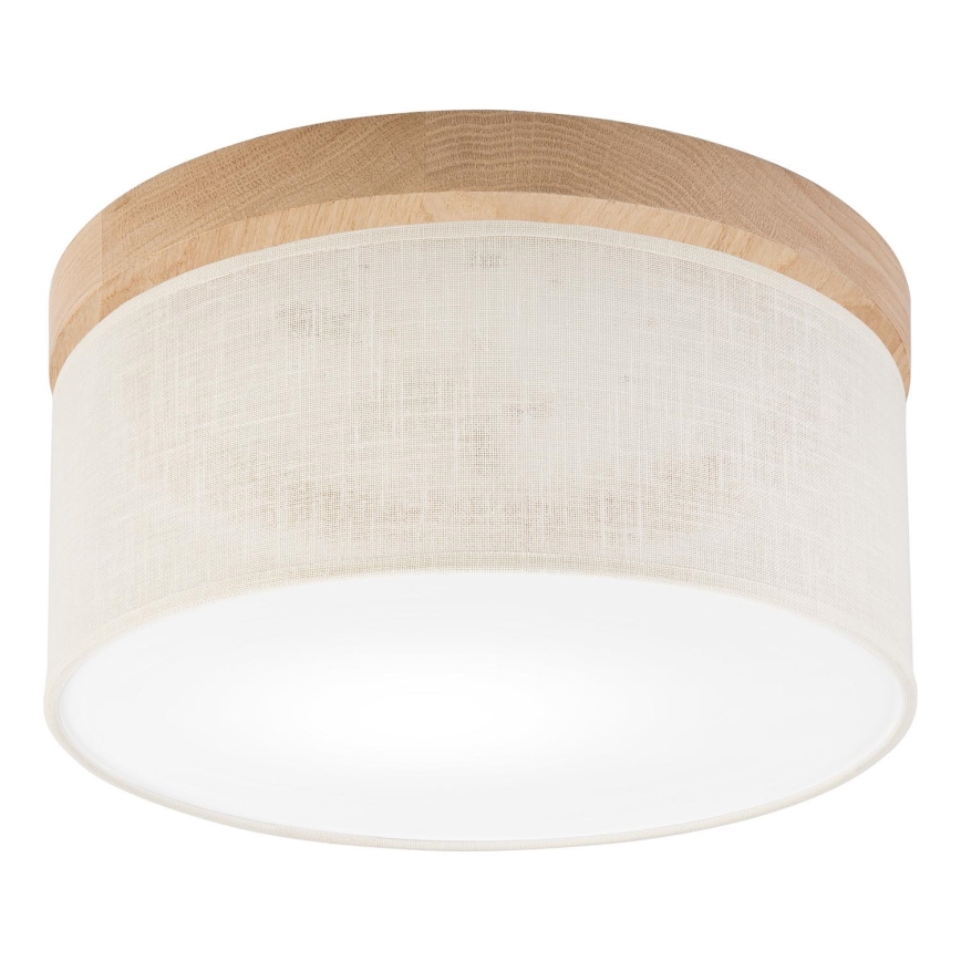 Brilagi - Griestu lampa BELLADONNA 1xE27/15W/230V d. 30 cm krēmkrāsa/ozols