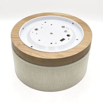 Brilagi - Griestu lampa BELLADONNA 1xE27/15W/230V d. 30 cm krēmkrāsa/ozols