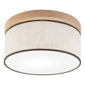 Brilagi - Griestu lampa BELLADONNA 1xE27/15W/230V d. 30 cm krēmkrāsa/ozols