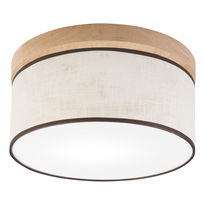 Brilagi - Griestu lampa BELLADONNA 1xE27/15W/230V d. 30 cm krēmkrāsa/ozols