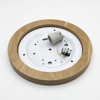 Brilagi - Griestu lampa BELLADONNA 1xE27/15W/230V d. 30 cm krēmkrāsa/ozols