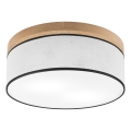 Brilagi - Griestu lampa BELLADONNA 2xE27/15W/230V d. 40 cm balta/ozols