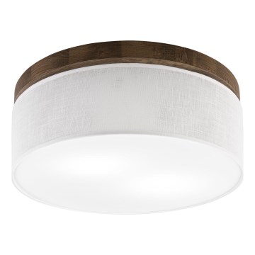 Brilagi - Griestu lampa BELLADONNA 2xE27/15W/230V d. 40 cm balta/ozols