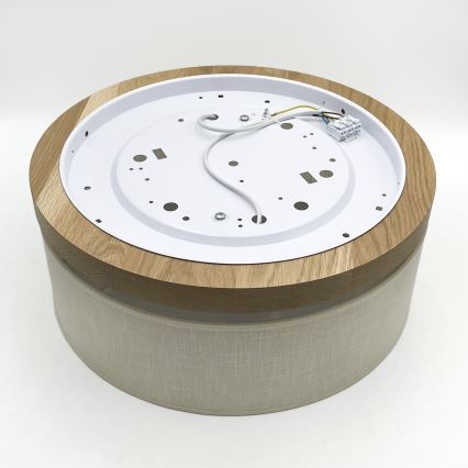 Brilagi - Griestu lampa BELLADONNA 2xE27/15W/230V d. 40 cm krēmkrāsa/ozols