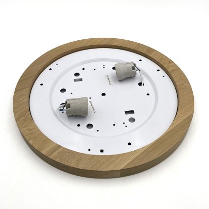 Brilagi - Griestu lampa BELLADONNA 2xE27/15W/230V d. 40 cm krēmkrāsa/ozols