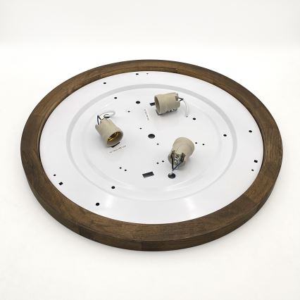 Brilagi - Griestu lampa BELLADONNA 3xE27/15W/230V d. 50 cm balta/ozols