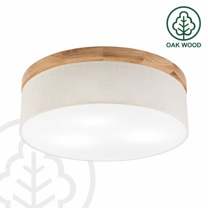 Brilagi - Griestu lampa BELLADONNA 3xE27/15W/230V d. 50 cm krēmkrāsa/ozols
