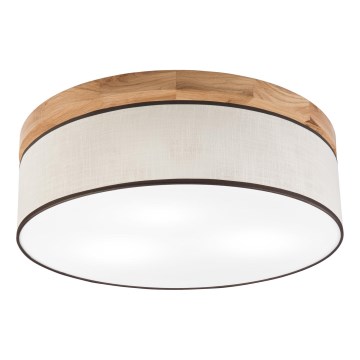 Brilagi - Griestu lampa BELLADONNA 3xE27/15W/230V d. 50 cm krēmkrāsa/ozols