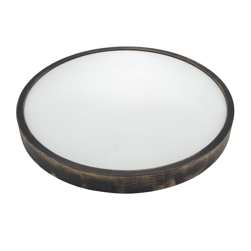 Brilagi - Griestu lampa CARVALHO SLIM SMOKEY 3xE27/60W/230V ozolkoka Ø 47,5 cm
