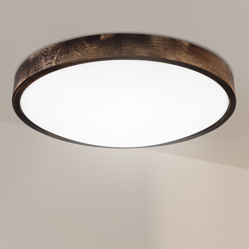 Brilagi - Griestu lampa CARVALHO SMOKEY 3xE27/60W/230V ozola Ø 47,5 cm
