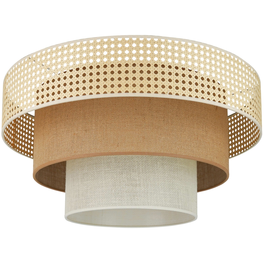 Brilagi - Griestu lampa CEDAR LUNETA 1xE27/15W/230V d. 45 cm bēša/brūna/krēmkrāsa