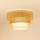 Brilagi - Griestu lampa CEDAR LUNETA 1xE27/15W/230V diam. 45 cm rotangpalma/brūna/krēmkrāsa
