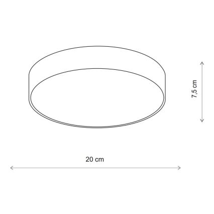 Brilagi - Griestu lampa CLARE 1xE27/40W/230V d. 20 cm bēša
