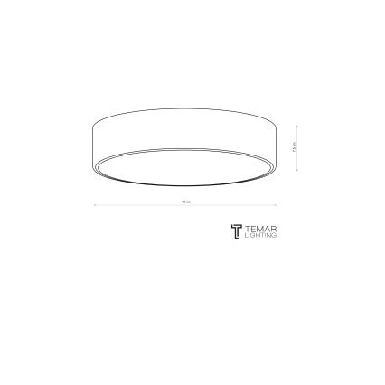 Brilagi - Griestu lampa CLARE 3xE27/24W/230V diametrs 40 cm rozā