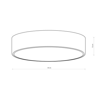 Brilagi - Griestu lampa CLARE 3xE27/24W/230V Ø 40 cm kaki