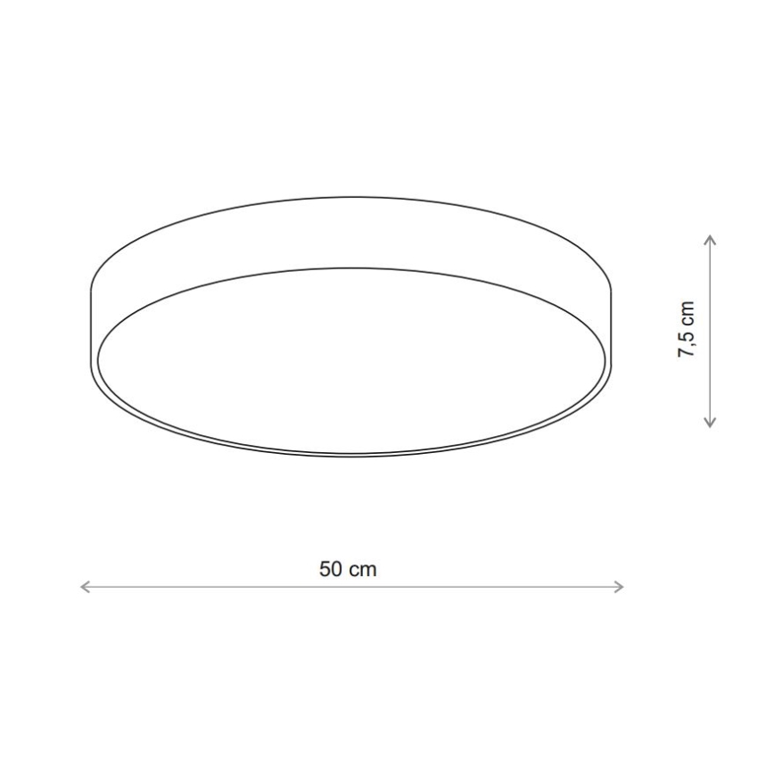 Brilagi - Griestu lampa CLARE 4xE27/24W/230V d. 50 cm bēša