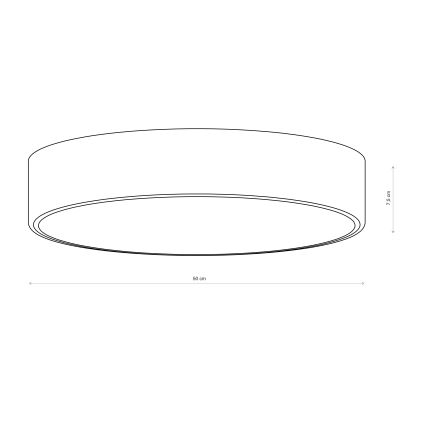 Brilagi - Griestu lampa CLARE 4xE27/24W/230V Ø 50 cm brūna