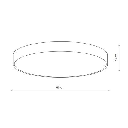 Brilagi - Griestu lampa CLARE 6xE27/24W/230V d. 80 cm bēša
