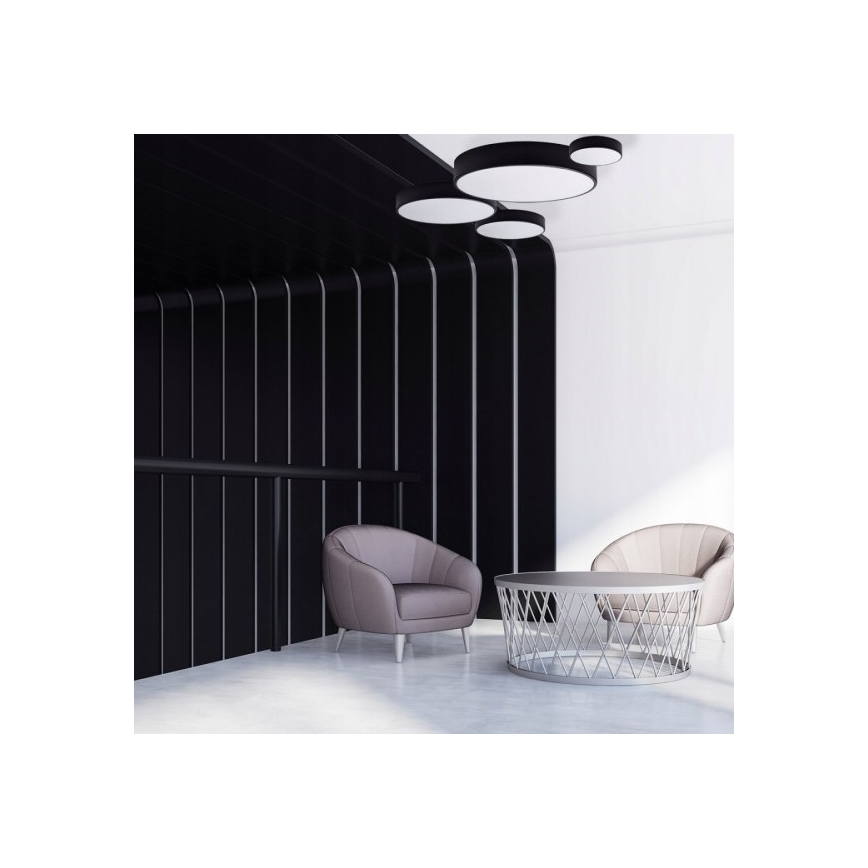 Brilagi - Griestu lampa CLARE 6xE27/40W/230V d. 80 cm melna