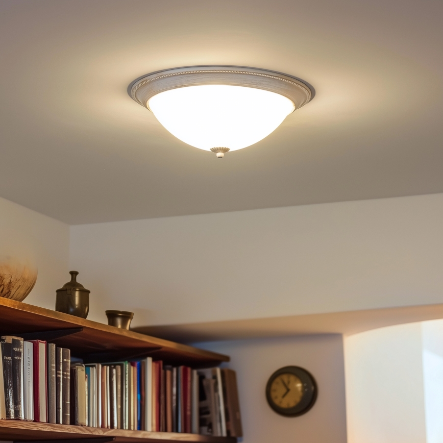 Brilagi - Griestu lampa CLASSIC 3xE27/60W/230V krēmkrāsa/patina