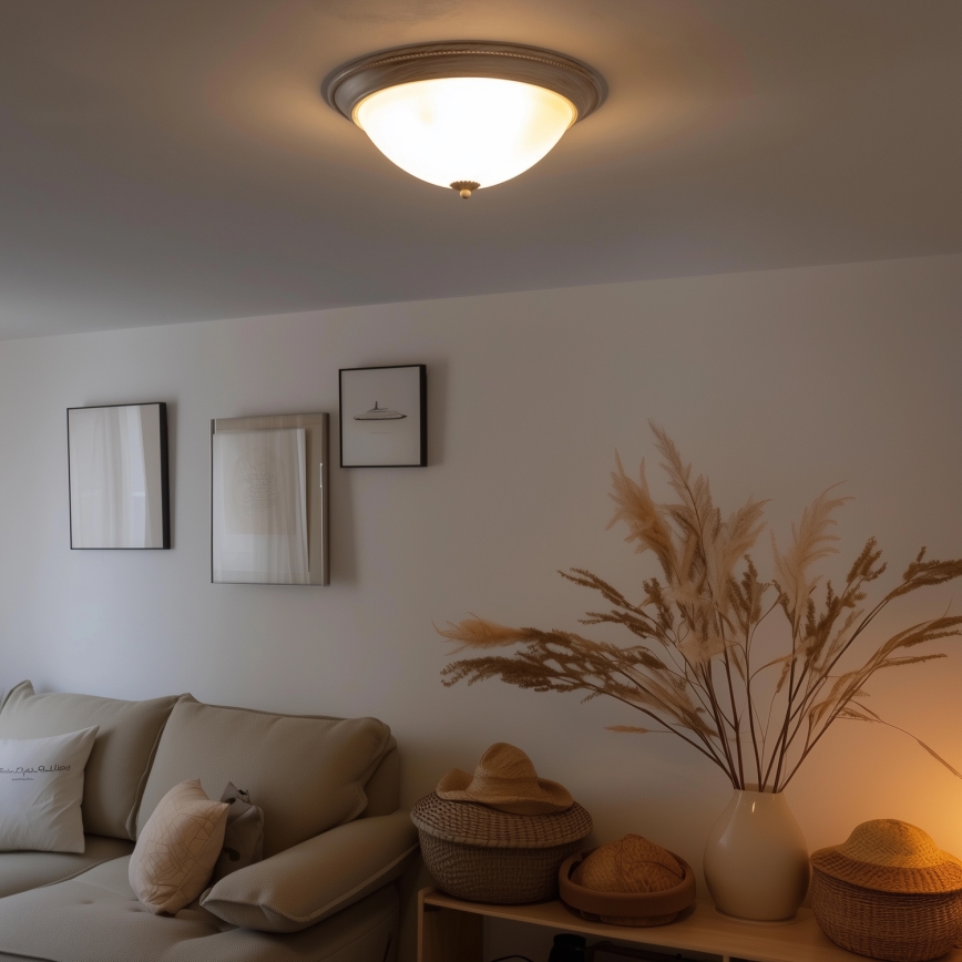 Brilagi - Griestu lampa CLASSIC 3xE27/60W/230V krēmkrāsa/patina