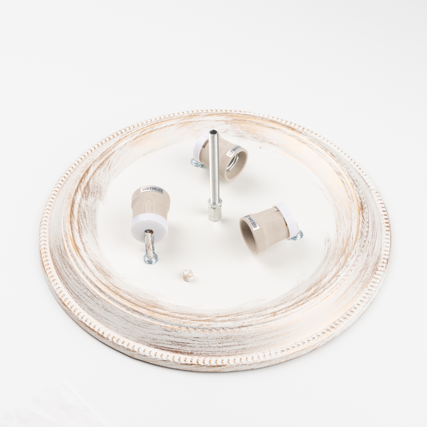 Brilagi - Griestu lampa CLASSIC 3xE27/60W/230V krēmkrāsa/patina