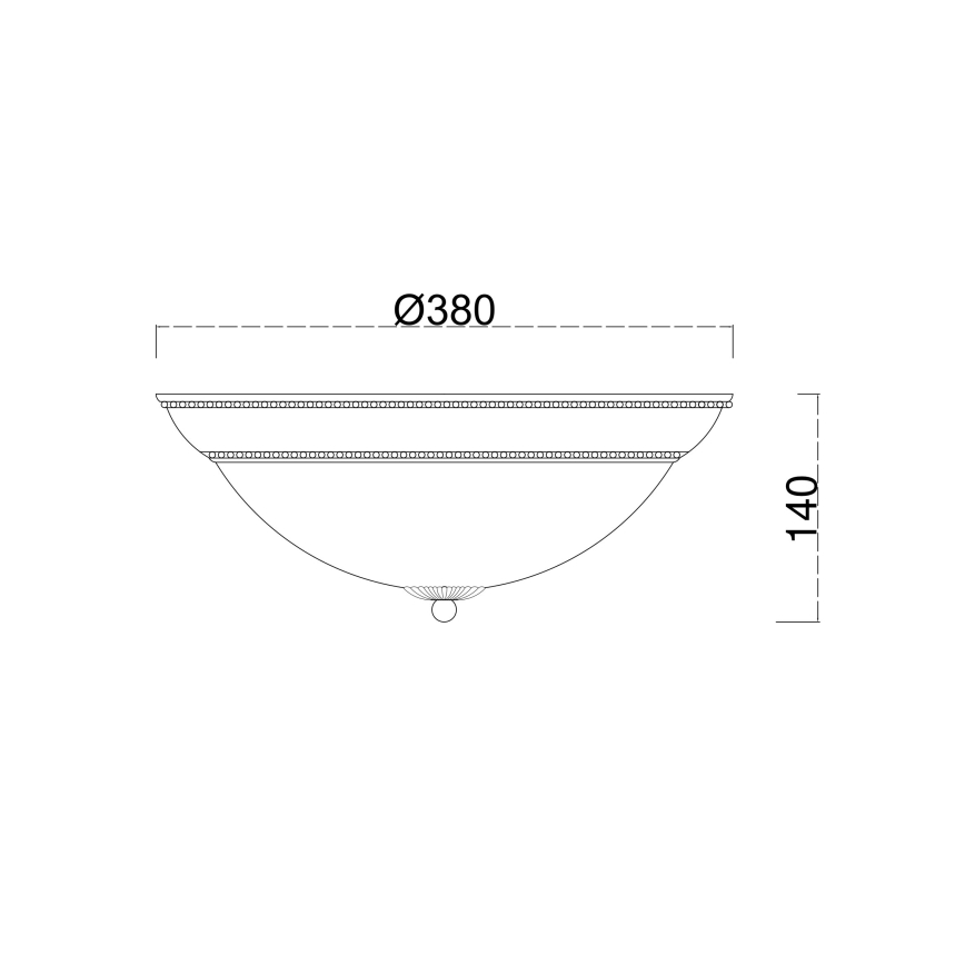 Brilagi - Griestu lampa CLASSIC 3xE27/60W/230V krēmkrāsa/patina