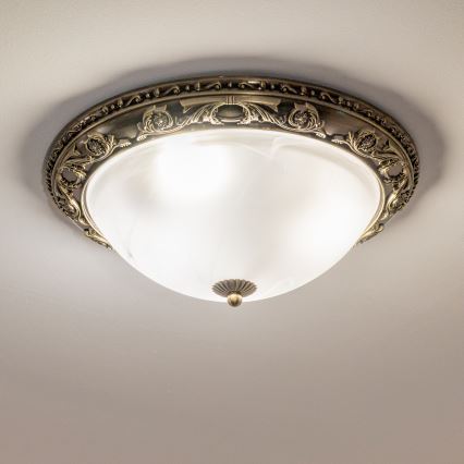 BRILAGI - Griestu lampa CLASSIC 3xE27/60W/230V misiņš