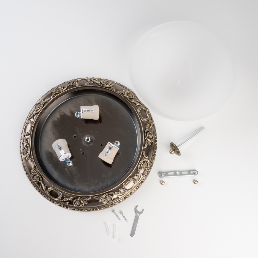 BRILAGI - Griestu lampa CLASSIC 3xE27/60W/230V misiņš