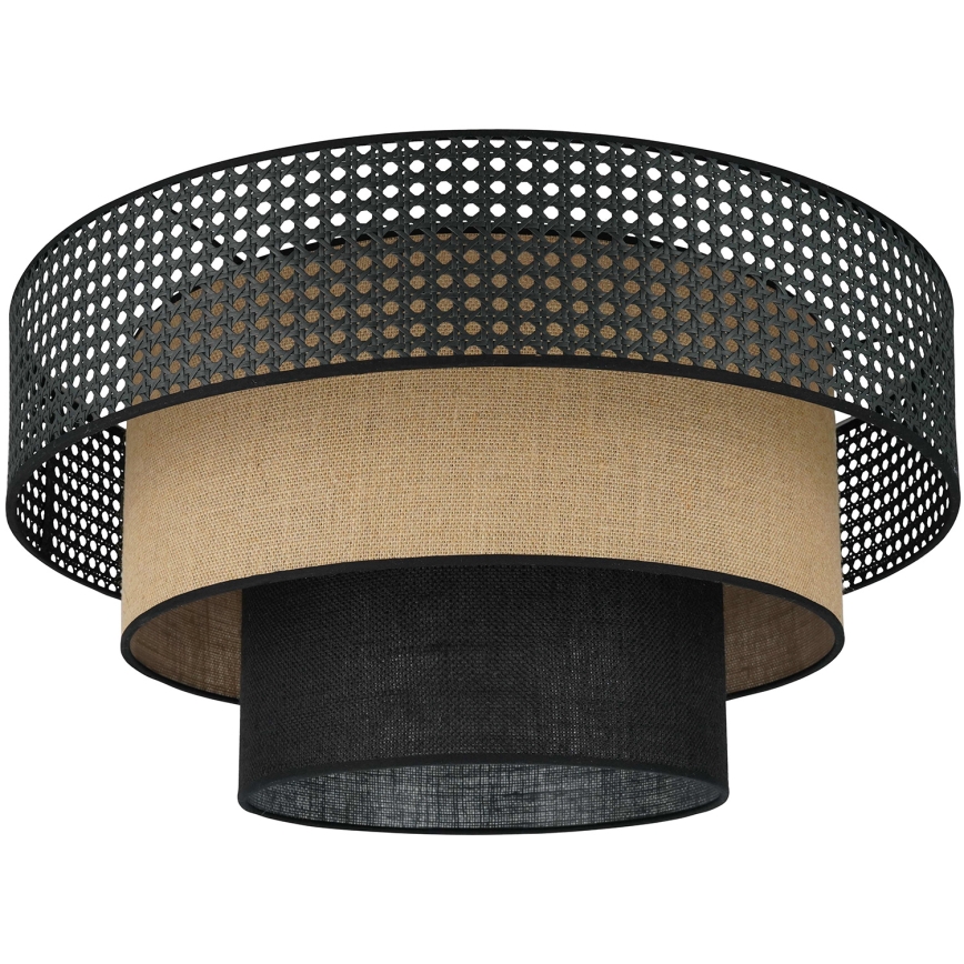 Brilagi - Griestu lampa DAKOTA LUNETA 1xE27/15W/230V d. 45 cm melna/bēša