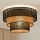 Brilagi - Griestu lampa DAKOTA LUNETA 1xE27/15W/230V diametrs 45 cm melna/rati