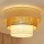 Brilagi-Griestu lampa DENVER LUNETA 1xE27/15W/230V d. 45 bēša/brūna/krēmkrāsa