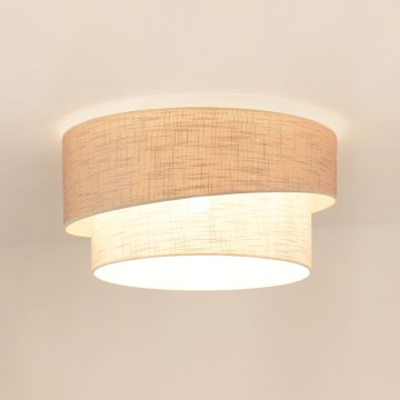 Brilagi - Griestu lampa DOVER SHINE 1xE27/15W/230V d. 50 cm pelēka/krēmkrāsa