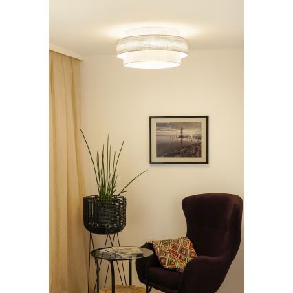 Brilagi - Griestu lampa DOVER SPACE LED/12W/230V d. 50 cm 3000K/4000K/6400K pelēka/krēmkrāsa