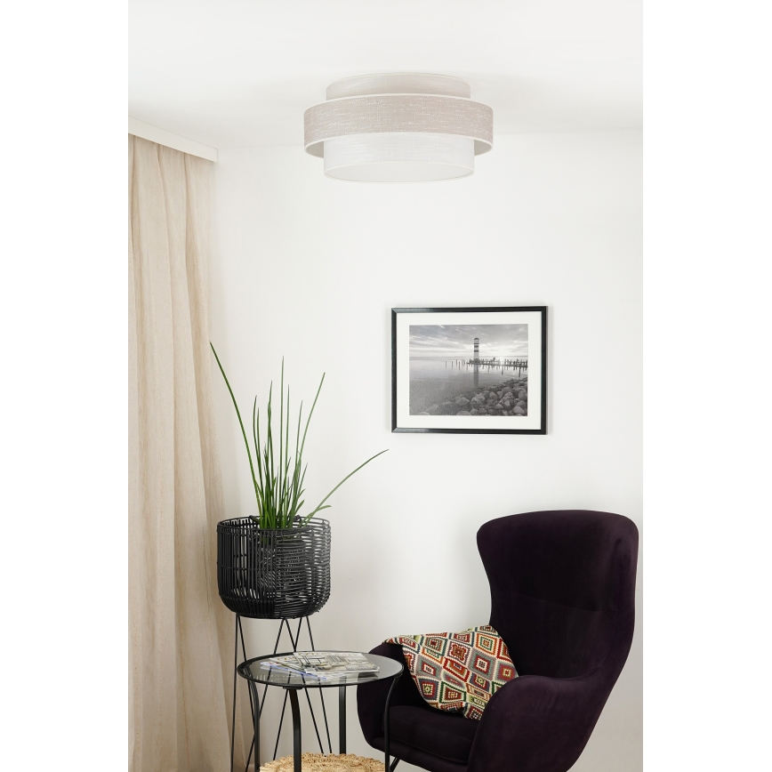 Brilagi - Griestu lampa DOVER SPACE LED/12W/230V d. 50 cm 3000K/4000K/6400K pelēka/krēmkrāsa
