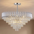 BRILAGI - Griestu lampa ECLIPSE 12xE14/10W/230V Ø 78 cm sudraba