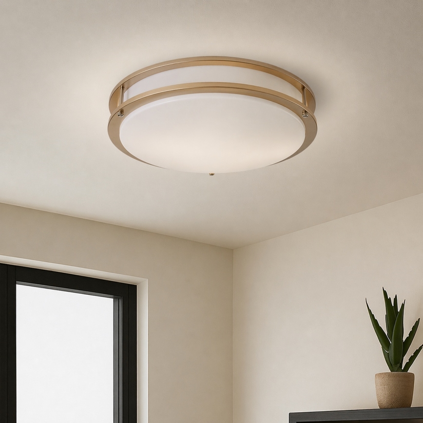 Brilagi - Griestu lampa ELARO 4xE27/40W/230V Ø 41 cm zeltaina