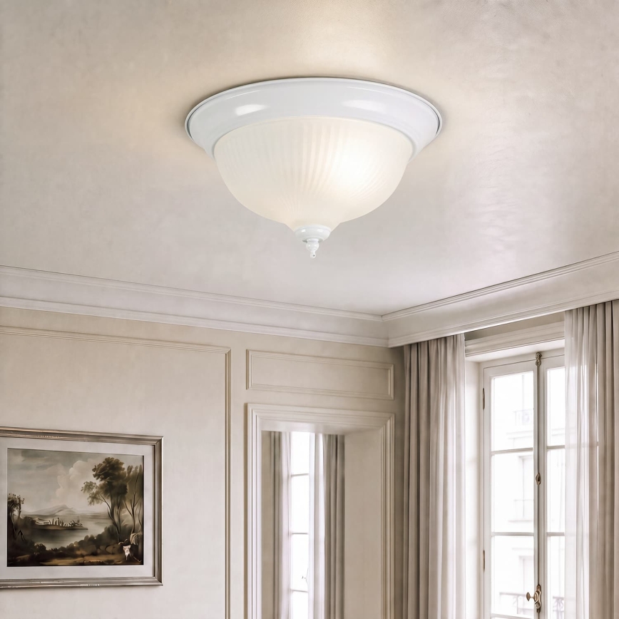 BRILAGI - Griestu lampa FRESCO 2xE27/40W/230V Ø 28 cm balta