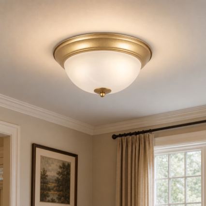 BRILAGI - Griestu lampa FRESCO 2xE27/40W/230V Ø 28 cm zelta