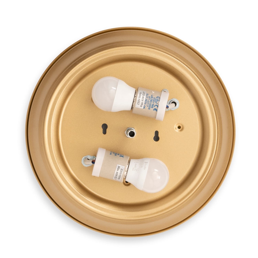 BRILAGI - Griestu lampa FRESCO 2xE27/40W/230V Ø 28 cm zelta