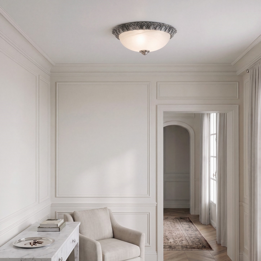 BRILAGI - Griestu lampa FRESCO 2xE27/40W/230V Ø 30 cm sudraba