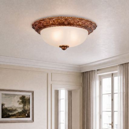 BRILAGI - Griestu lampa FRESCO 2xE27/40W/230V Ø 30 cm, zelta krāsā