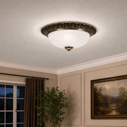 BRILAGI - Griestu lampa FRESCO 2xE27/40W/230V Ø 30 cm zelta krāsā